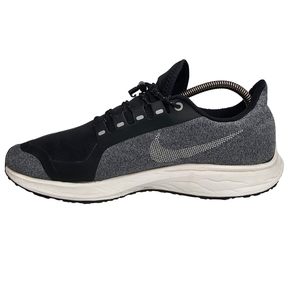 Nike Air Zoom Pegasus 35 Men 10.5 Black Shield Water Repellent Running Shoes - Picture 3 of 9